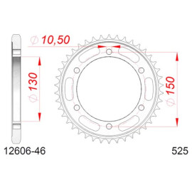 CORONA AFAM IN ACCIAIO P525 - Z46 (DIS.12606)