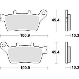 SET PASTIGLIE FRENO SBS 991LS