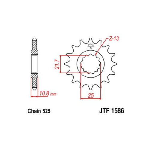 PIGNONE P525 - Z17 (DIS.21606)