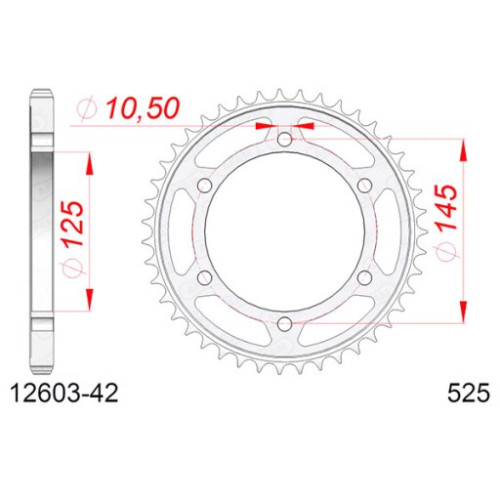 CORONA AFAM IN ACCIAIO P525 - Z42 (DIS.12603)