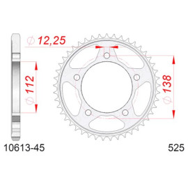 CORONA AFAM IN ACCIAIO P525 - Z45 (DIS.10613)