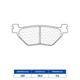 SET PASTIGLIE FRENO CL BRAKES 1084RX3