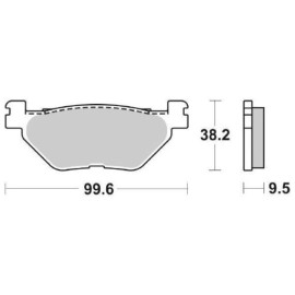 SET PASTIGLIE FRENO SBS 769HF