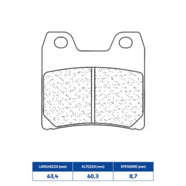 SET PASTIGLIE FRENO CL BRAKES 1066RX3