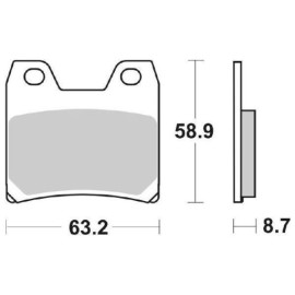 SET PASTIGLIE FRENO SBS 770LS