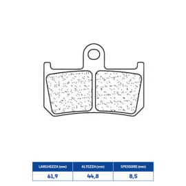 SET PASTIGLIE FRENO CL BRAKES 1180C60