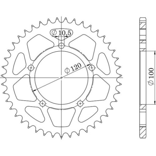 CORONA IN ACCIAIO P525 - Z46 (DIS.35800)