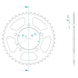 CORONA IN ACCIAIO P520 - Z46 (DIS.00059)