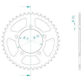 CORONA IN ACCIAIO P520 - Z42 (DIS.00059)