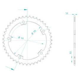 CORONA IN ACCIAIO P520 - Z43 (DIS.00061)