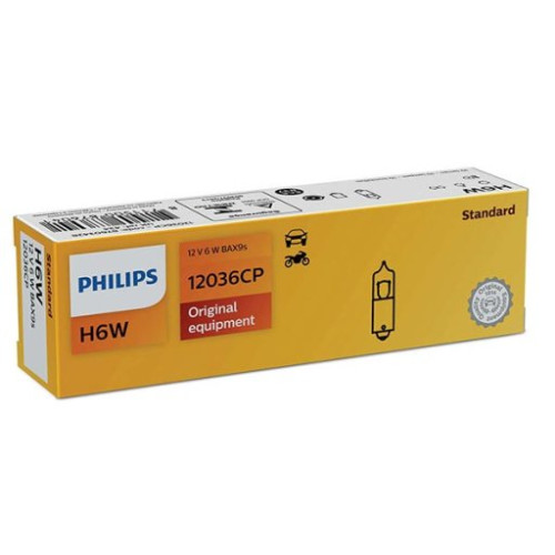 PHILIPS LAMPADA PHILIPS H6 - 12V 6W BAX9s -