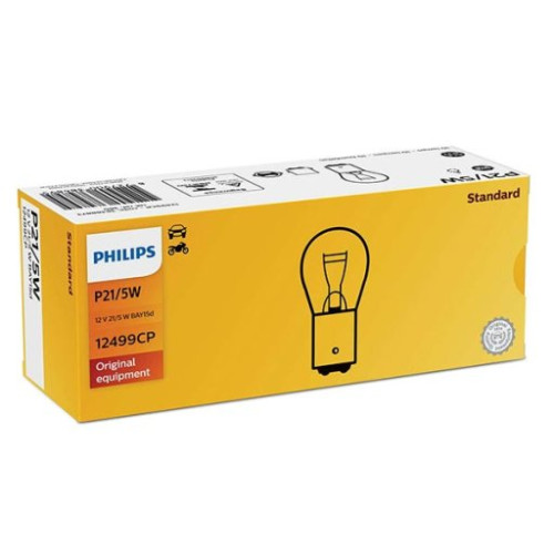 PHILIPS LAMPADA PHILIPS P21/5W BILUCE STOP - 12V BAY15d -