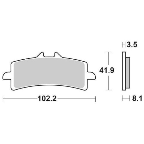 SET PASTIGLIE FRENO SBS 841HS