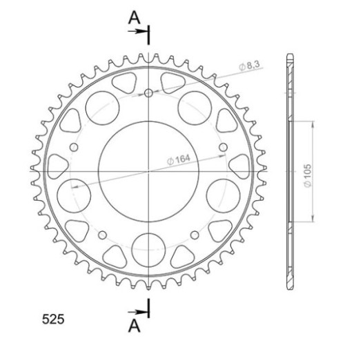 CORONA IN ACCIAIO P525 - Z47 (DIS.56800)