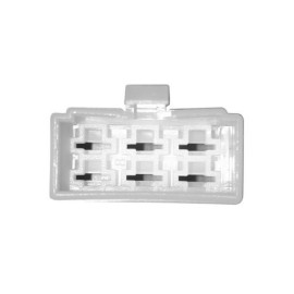 DZE CONNETTORE RETTANGOLARE FEMMINA C/LING.- 6 FASTON