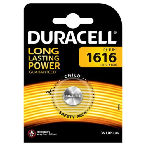 DURACELL BLISTER 1 PILA CR 1616 DURACELL LITIO (SCATOLA 10 BLISTER)
