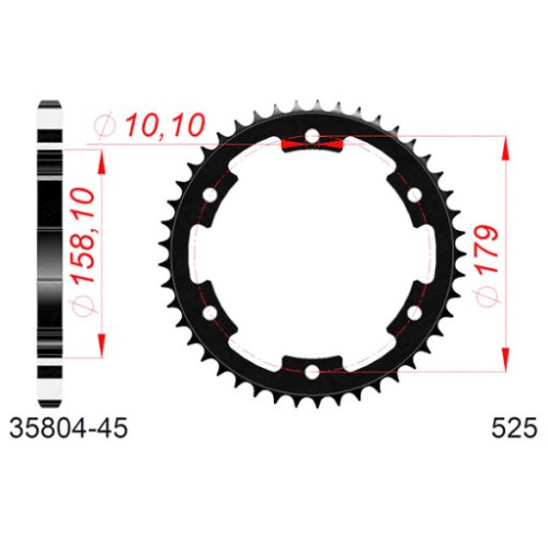 CORONA AFAM IN ACCIAIO P525 - Z45 (DIS.35804)