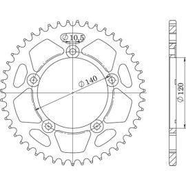 CORONA IN ACCIAIO P525 - Z44 (DIS.14604)