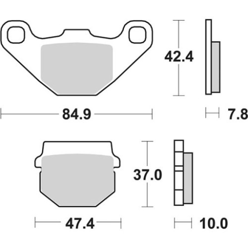 SET PASTIGLIE FRENO SBS 102CT