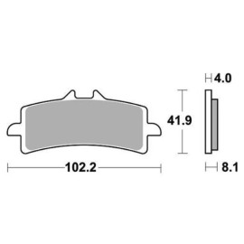 SET PASTIGLIE FRENO SBS 901DS-2
