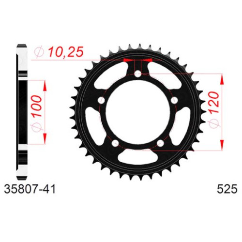 CORONA AFAM IN ACCIAIO P525 - Z41 (DIS.35800)