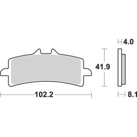 SET PASTIGLIE FRENO SBS 901DC