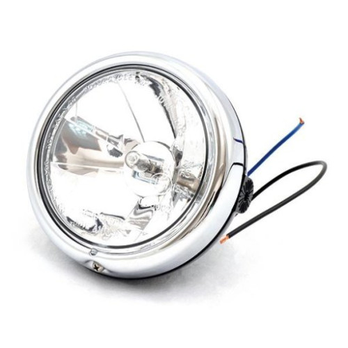 FANALE TONDO Ø 127 NERO LAMP.H3 55W-S/LUCE POSIZ.
