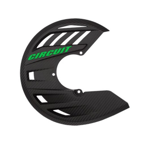 CIRCUIT EQUIPMENT COPRIDISCO CARBON LOOK CON SCRITTA VERDE