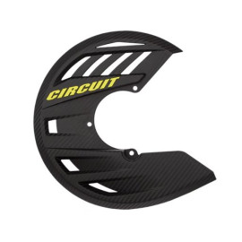 CIRCUIT EQUIPMENT COPRIDISCO CARBON LOOK CON SCRITTA GIALLA