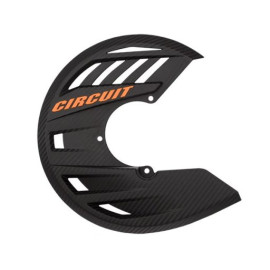 CIRCUIT EQUIPMENT COPRIDISCO CARBON LOOK CON SCRITTA ARANCIONE
