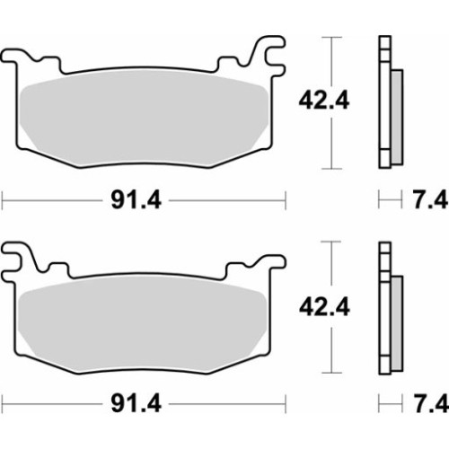 SET PASTIGLIE FRENO SBS 1012DS-2
