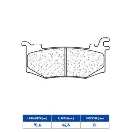 SET PASTIGLIE FRENO CL BRAKES 1282C60