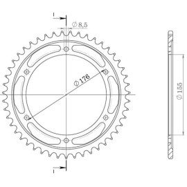 SUPERSPROX CORONA IN ALLUMINIO P530 - Z42 (DIS.87601)
