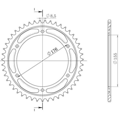 SUPERSPROX CORONA IN ALLUMINIO P530 - Z42 (DIS.87601)