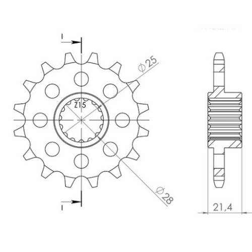 PIGNONE P525 - Z17 (DIS.37600)