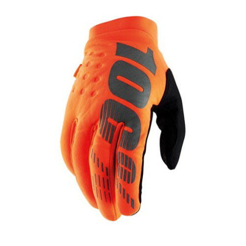 100% GUANTI 100% BRISKER FLUO ORANGE/BLACK (XL)
