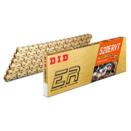 DID CATENA DID 520ERVT (Gold & Gold) - Lunghezza: 130 maglie con giunto a rivetto (ZJ)