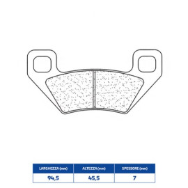 SET PASTIGLIE FRENO CL BRAKES 1171X59