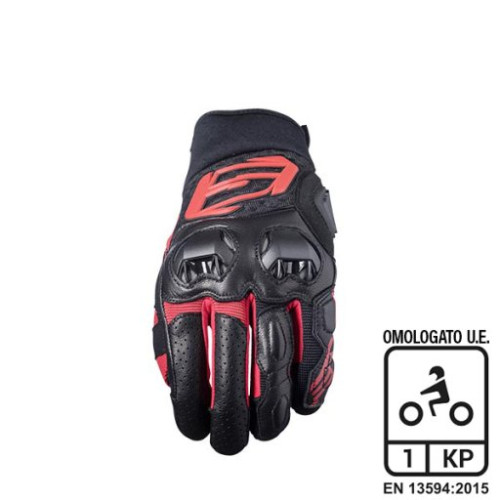 FIVE GLOVES GUANTI FIVE SF3 BLACK/RED (XL)