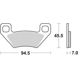 SET PASTIGLIE FRENO SBS 822PSI
