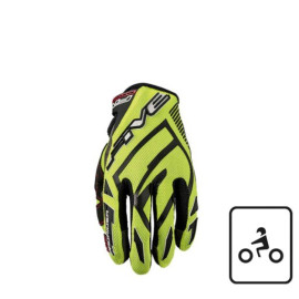 FIVE GLOVES GUANTI FIVE MXF PRORIDER S FLUO YELLOW (M)