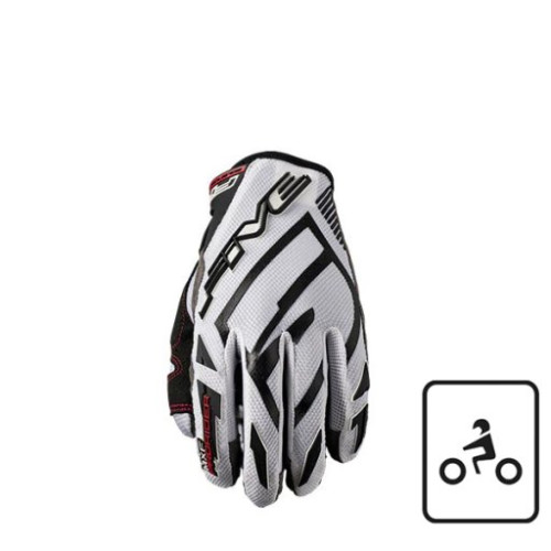 FIVE GLOVES GUANTI FIVE MXF PRORIDER S WHITE (L)
