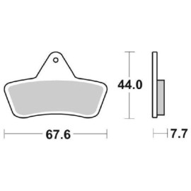 SET PASTIGLIE FRENO SBS 758ATS