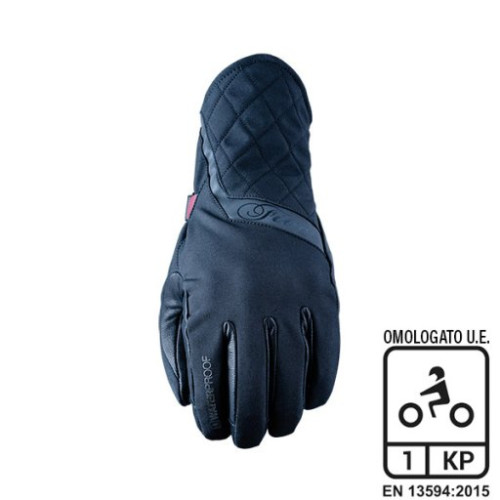 FIVE GLOVES GUANTI DONNA FIVE MILANO EVO WP BLACK (L)