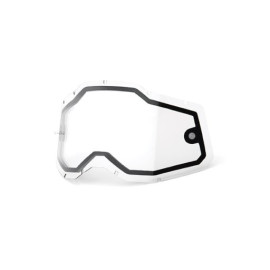 100% LENTE DOPPIA TRASPARENTE PER MASCHERE RC2/AC2/ST2