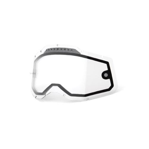 100% LENTE DOPPIA TRASPARENTE CON PRESE ARIA PER MASCHERE RC2/AC2/ST2