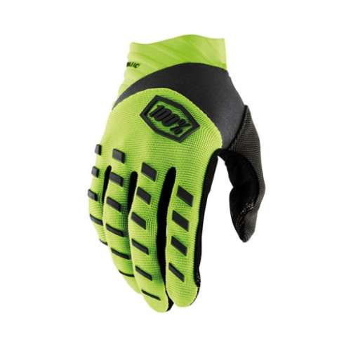 100% GUANTI 100% AIRMATIC FLUO YELLOW/BLACK (M)