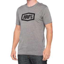 100% T-SHIRT 100% ESSENTIAL GUNMETAL HEATHER (TAGLIA M)