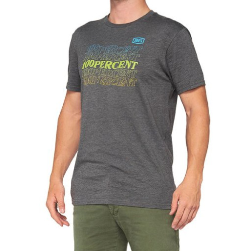 100% T-SHIRT 100% SILVA CHARCOAL HEATHER (TAGLIA S)