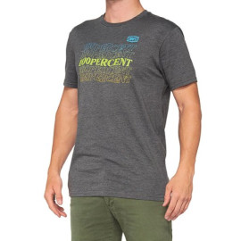 100% T-SHIRT 100% SILVA CHARCOAL HEATHER (TAGLIA L)